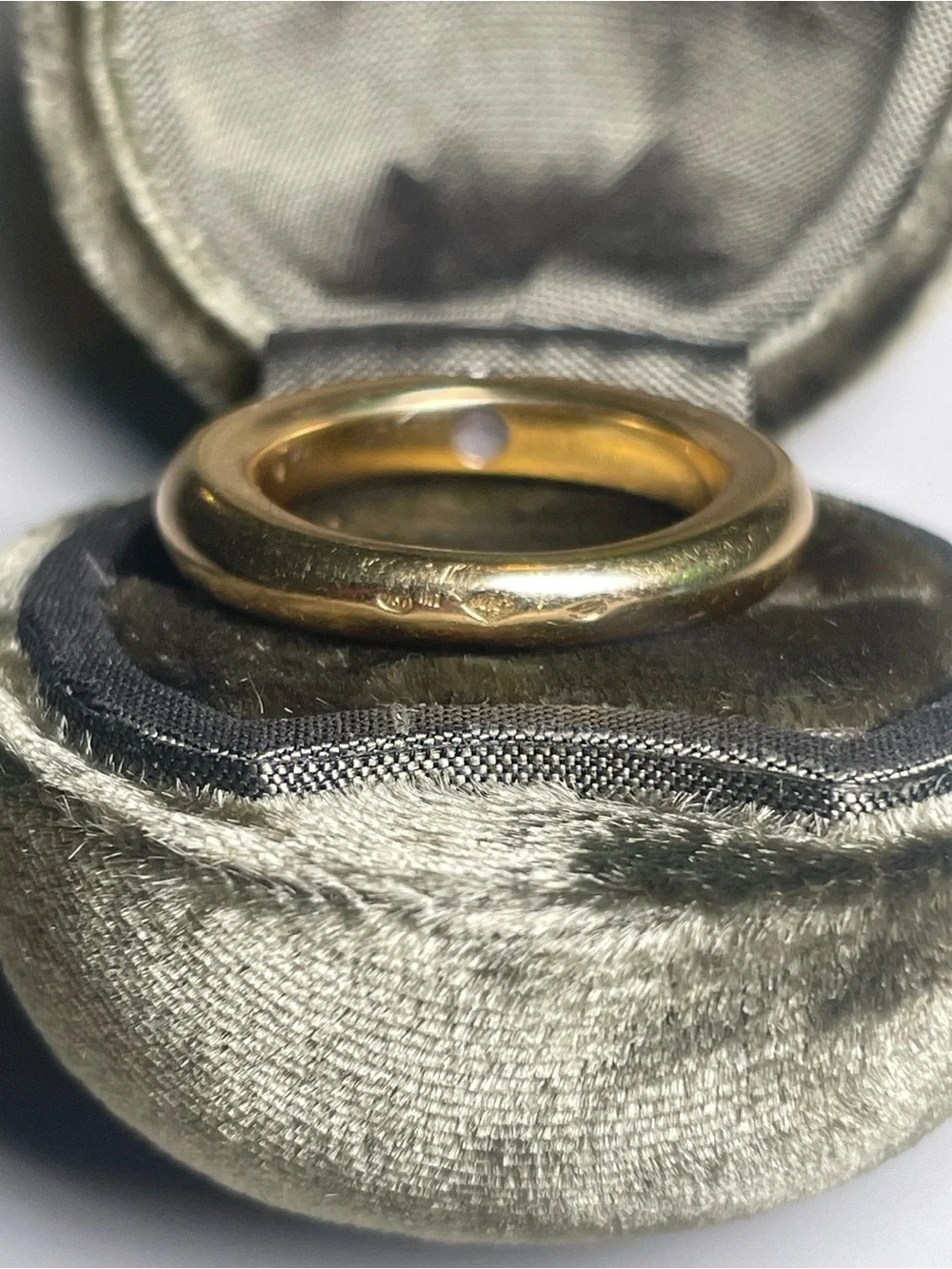 Vintage Cartier ellipse ring with .25 ct diamond